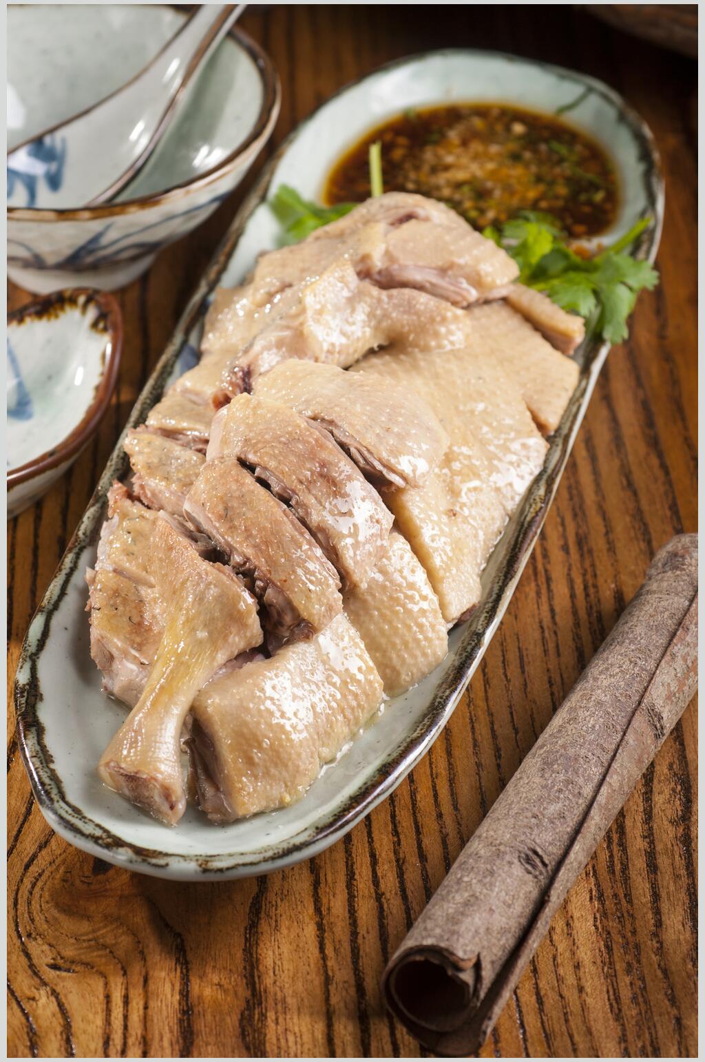 皮爽肉滑白切鸡美食图片素材