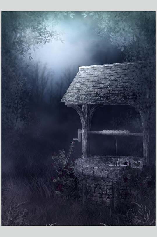 枯井魔幻暗黑cg场景