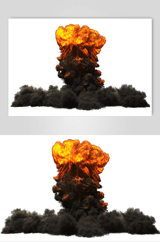 露天爆破爆炸蘑菇云图片