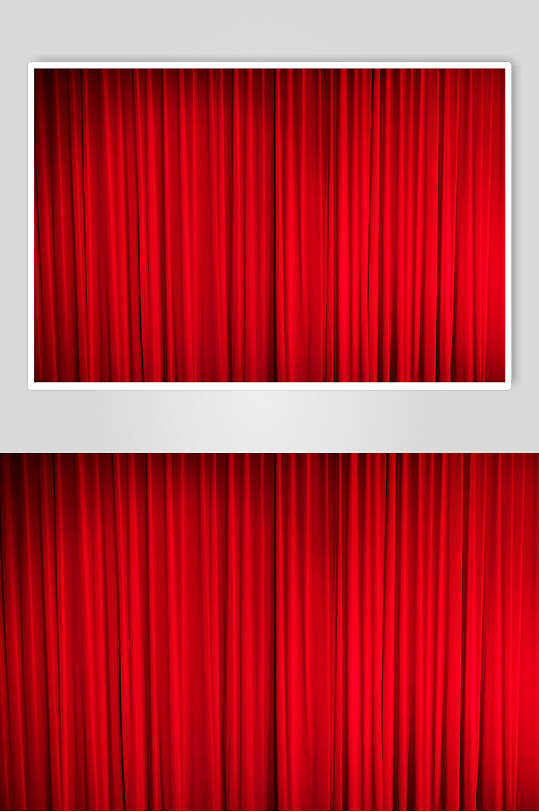 简约红色舞台幕布背景图片