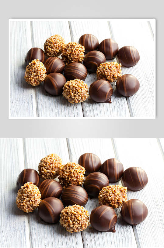 坚果巧克力朱古力高清摄影图