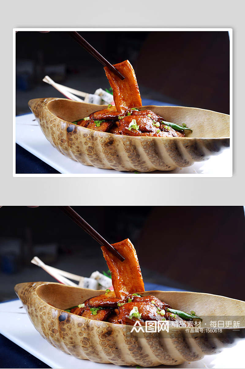 高清美食法式鹅肝图片素材