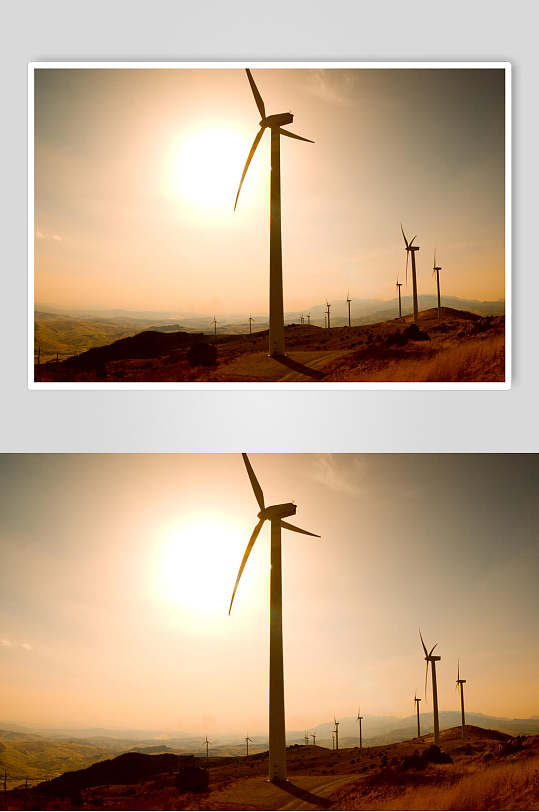 风力发电风能全景图片