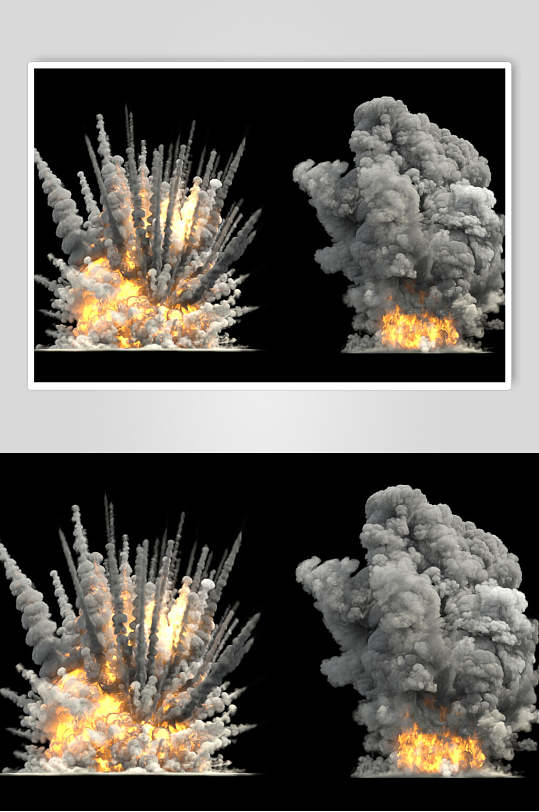 爆破爆炸蘑菇云图片摄影图