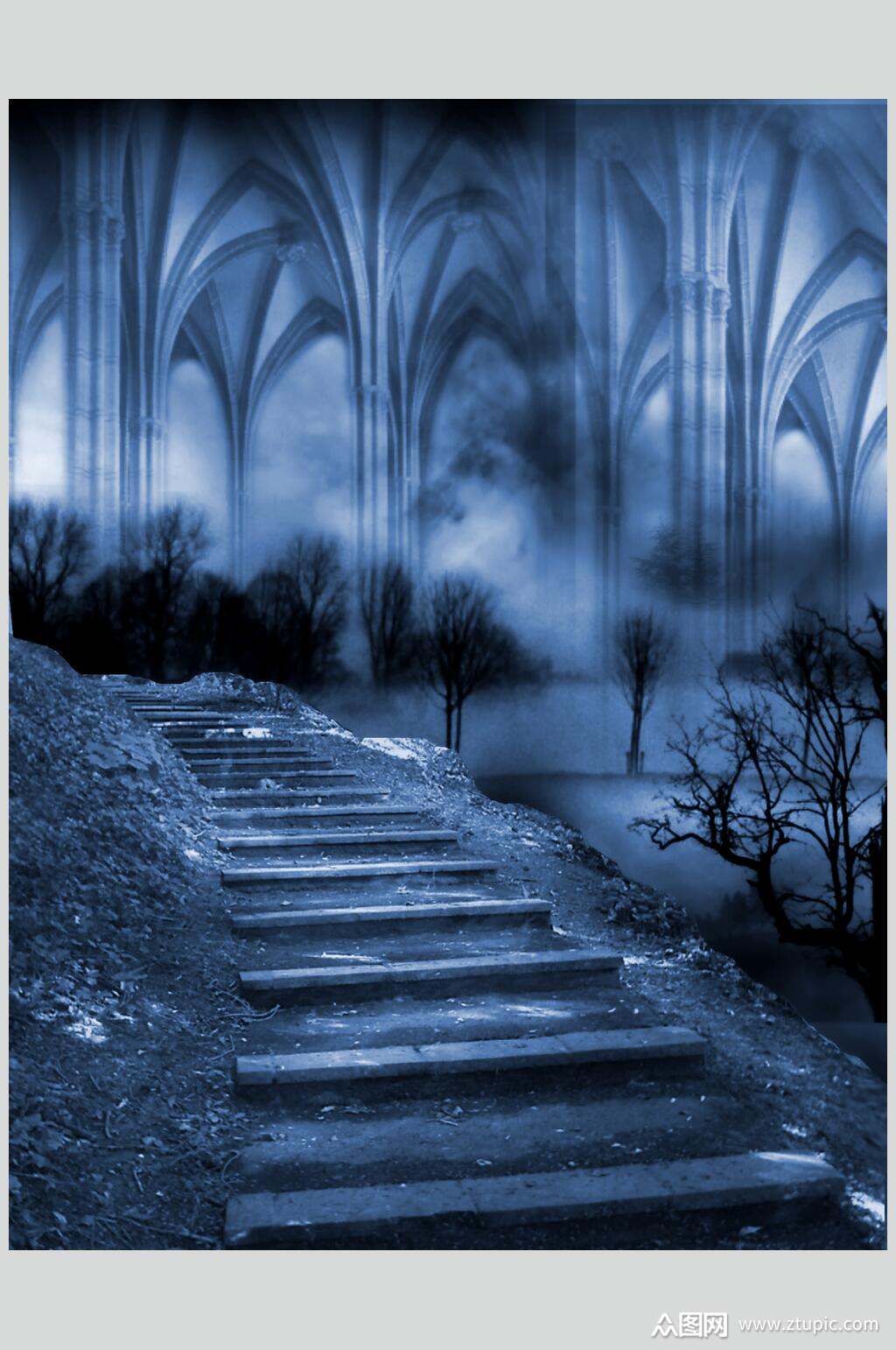 魔幻暗黑cg场景背景图片素材