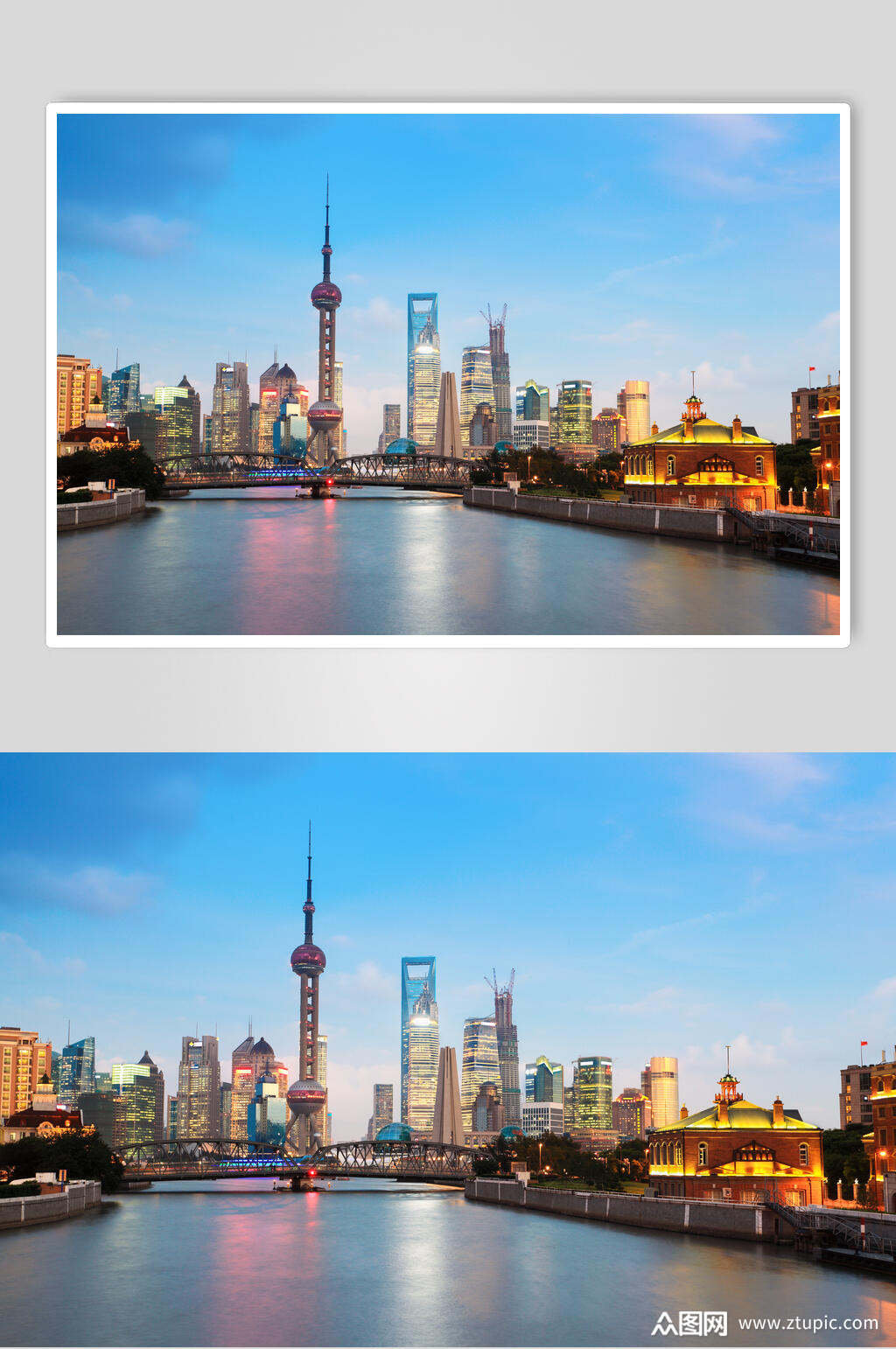 繁华都市城市风景图片素材