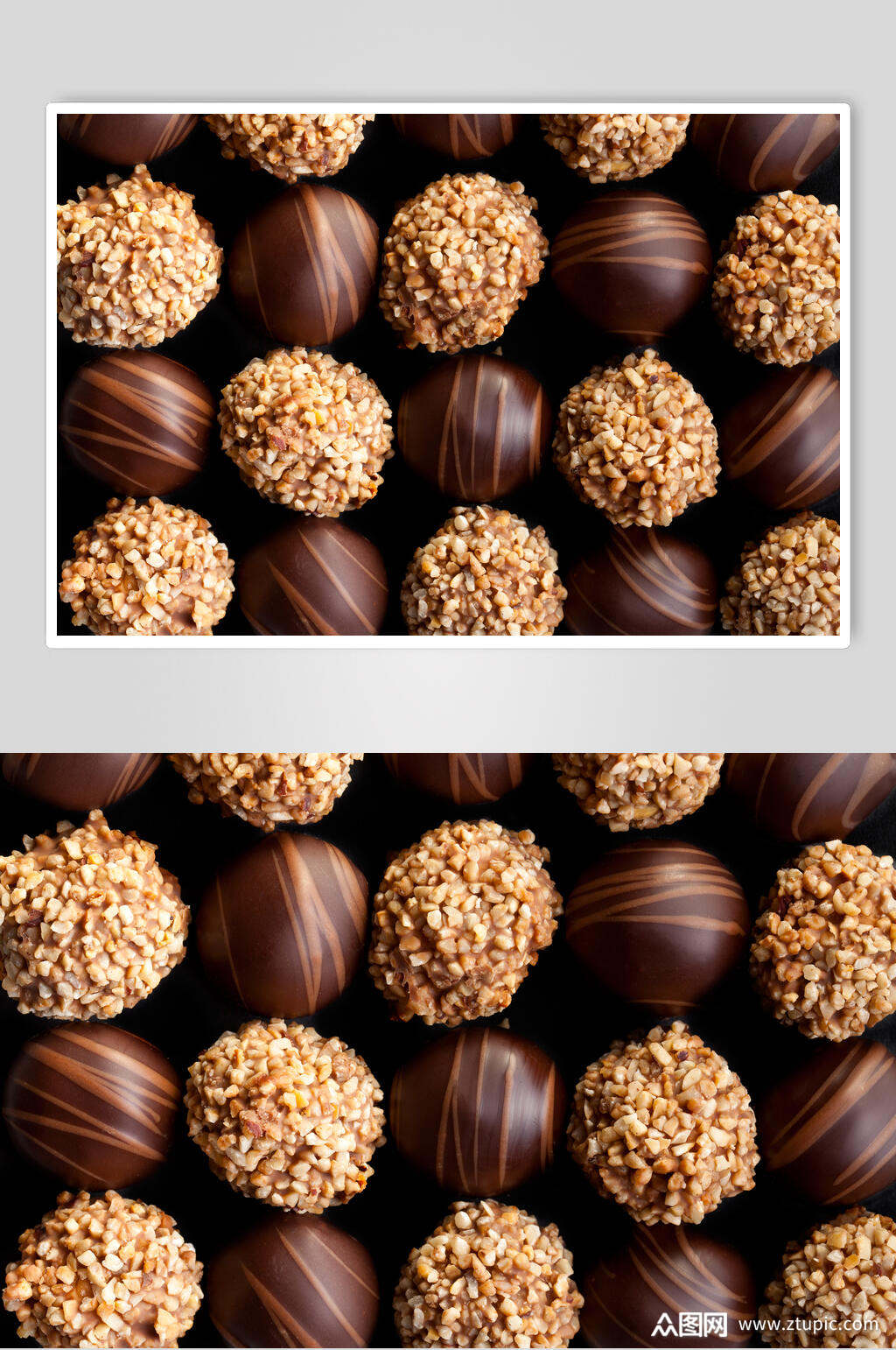 坚果巧克力朱古力高清摄影图