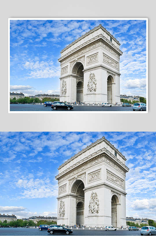 法国景点埃菲尔铁塔高清摄影图