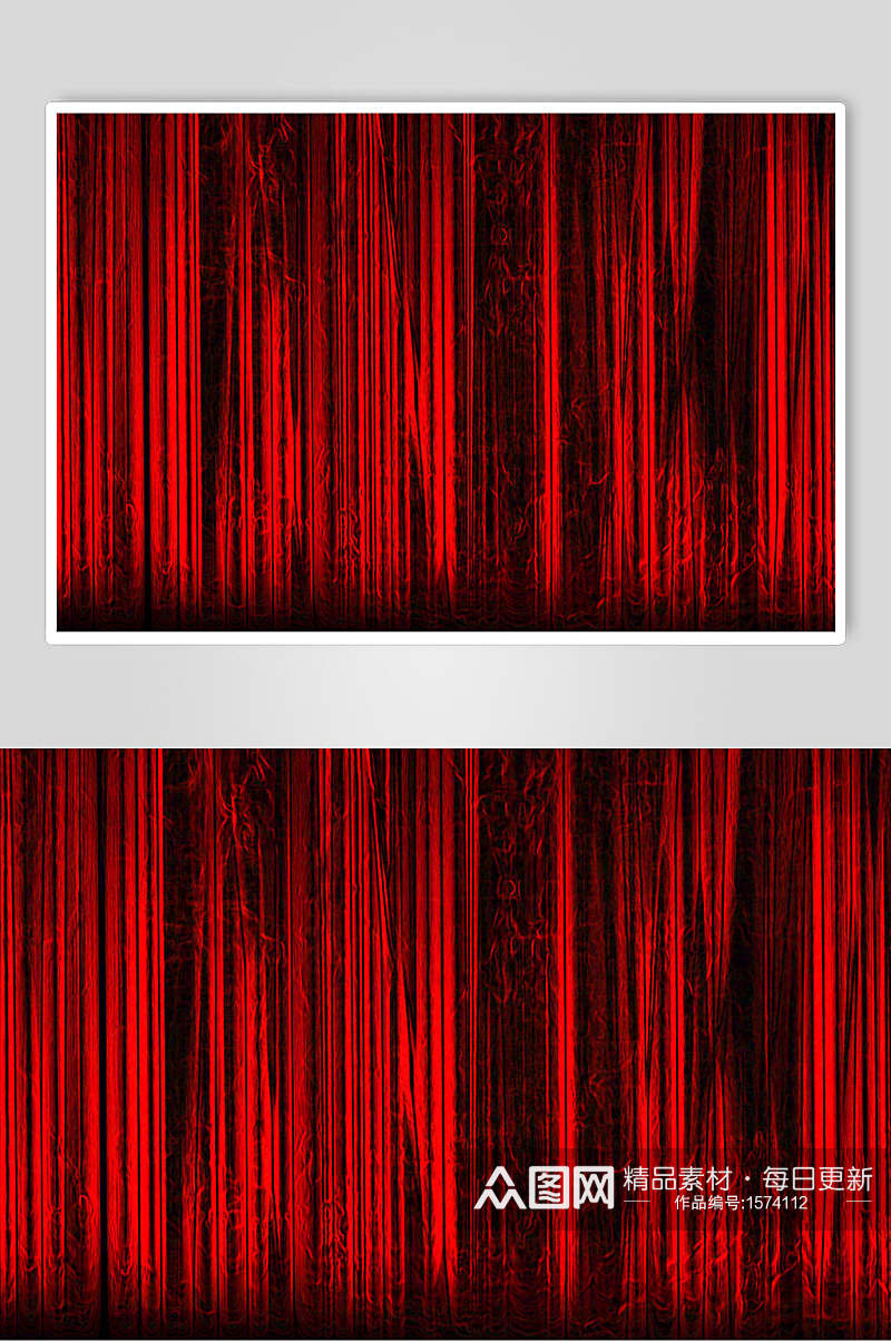 红色舞台幕布图片素材