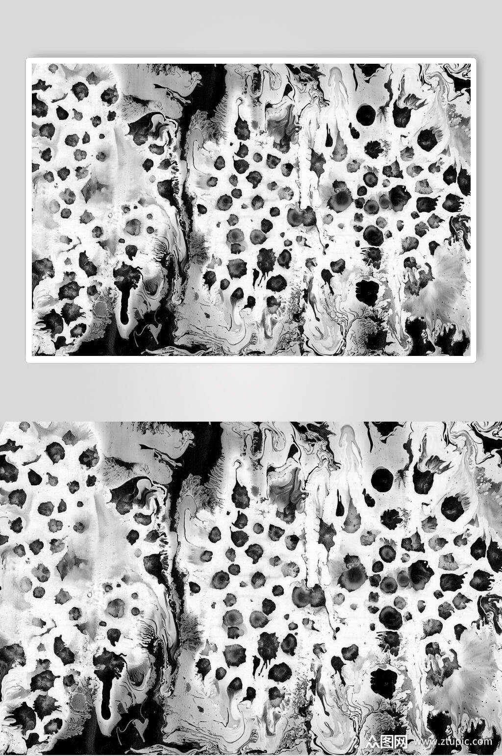 白底黑点大理石油漆纹理图片