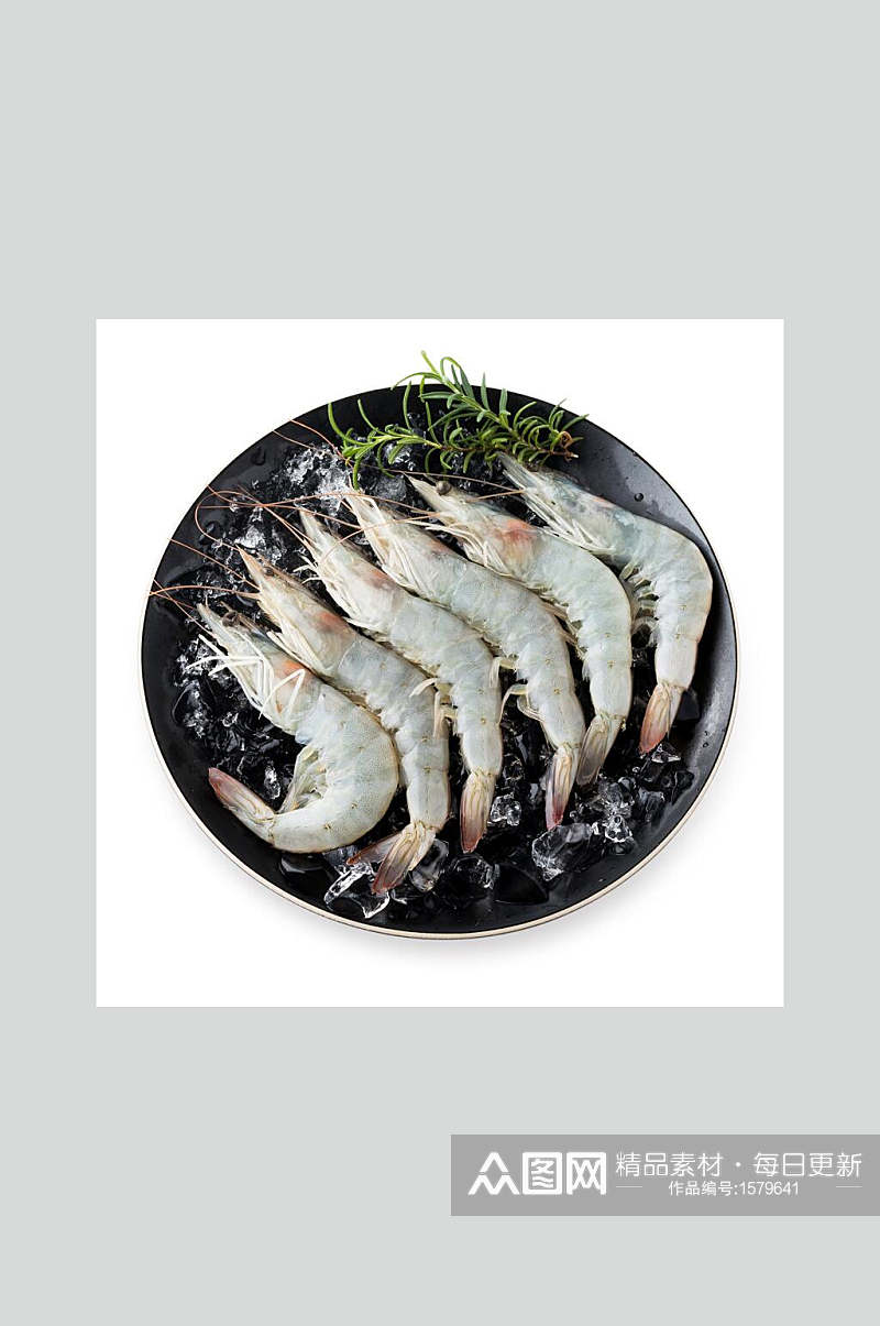 新鲜海产大虾高清图片素材