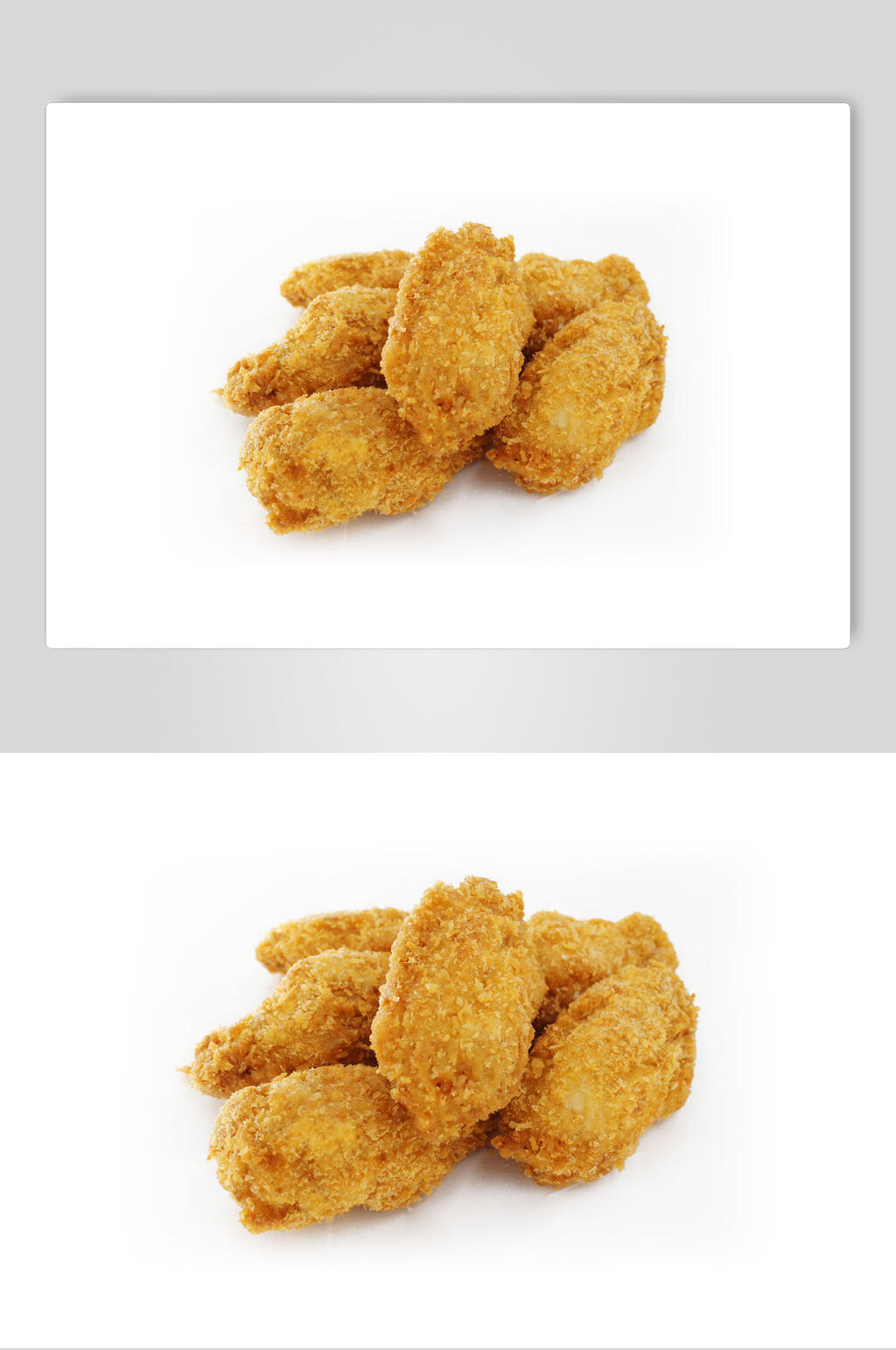 鸡中翅炸鸡烤鸡白底高清图片素材