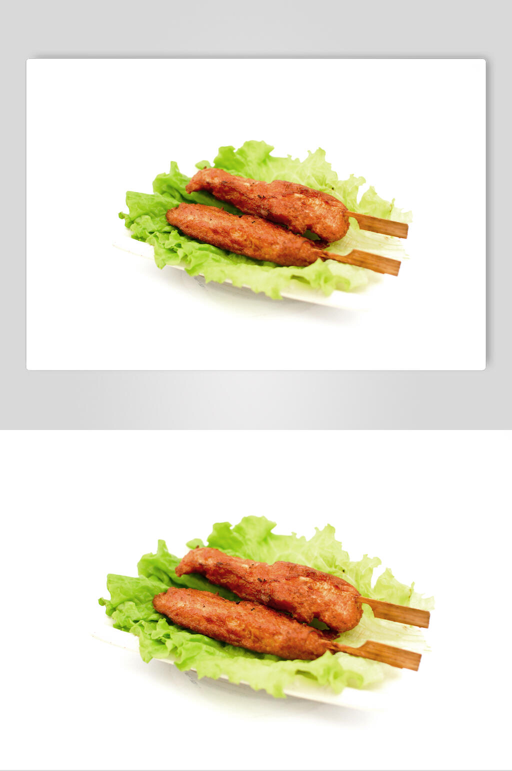 美味鸡柳炸鸡烤鸡白底图片素材