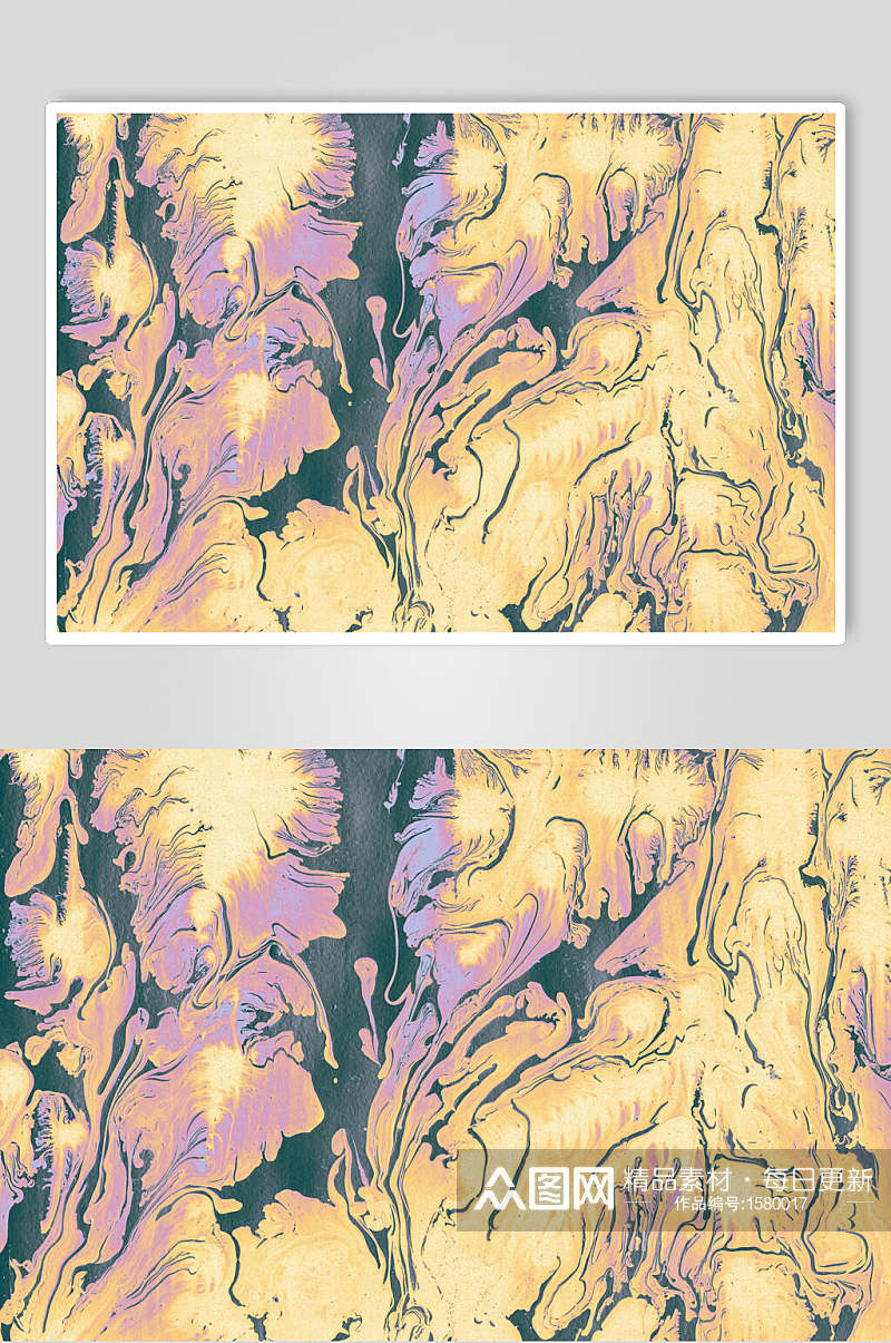 黄紫色大理石纹理图片素材