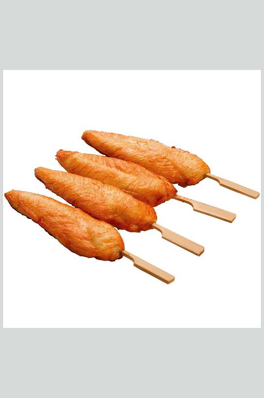 焦香金黄烤鸡柳夜宵美食图片