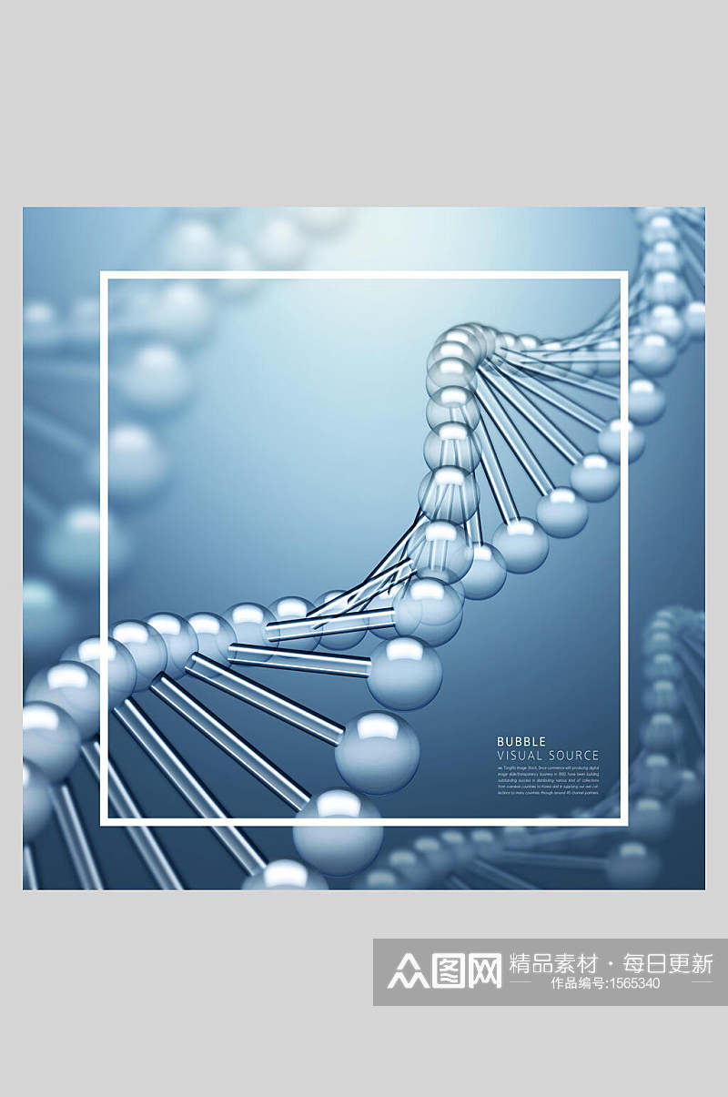 基因水分子创意海报设计素材