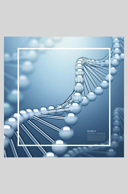 基因水分子创意海报设计