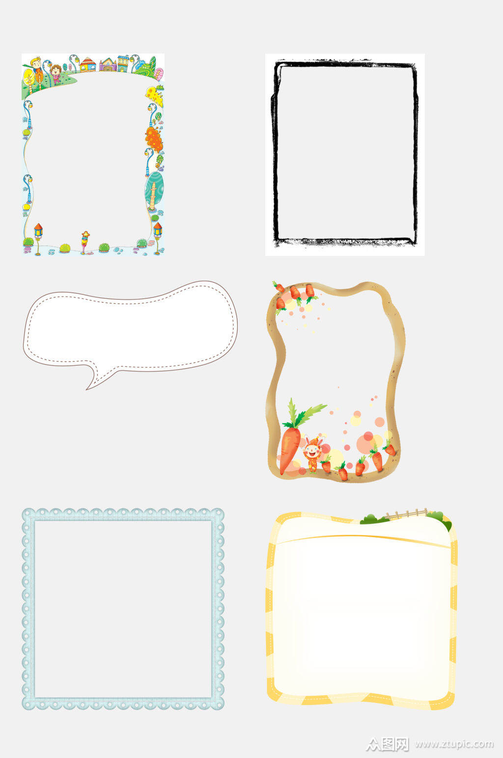 空白边框元素素材