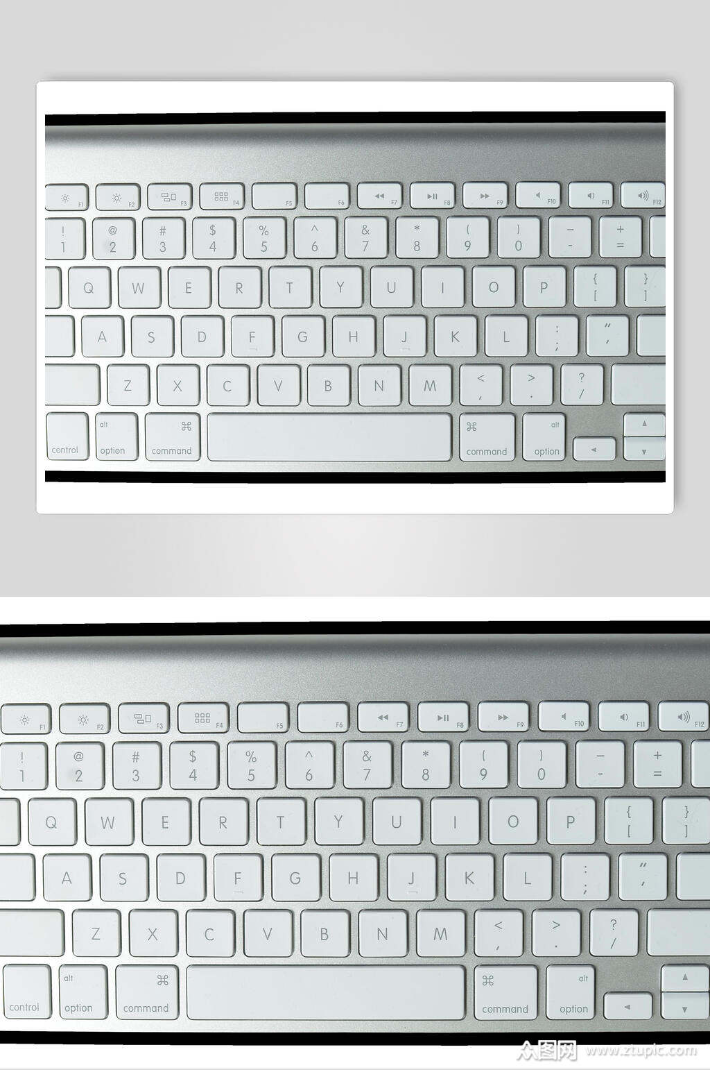 白色键盘vi样机贴图