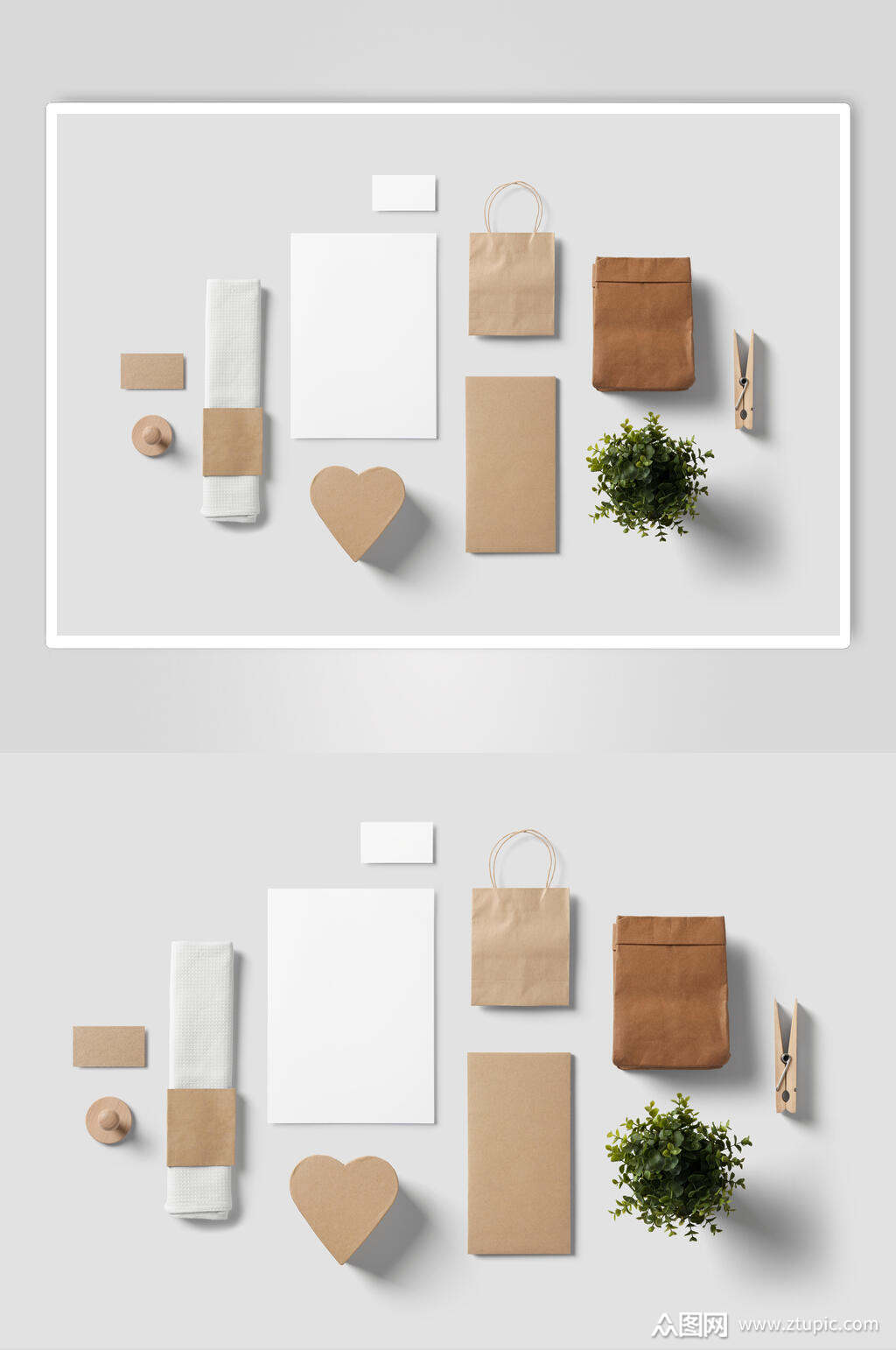 时尚创意整套vi样机效果图