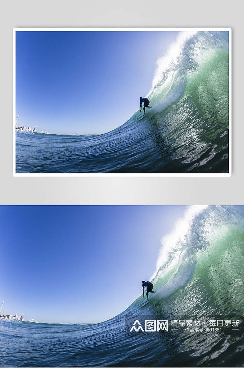 海浪图片冲浪巨浪摄影图素材