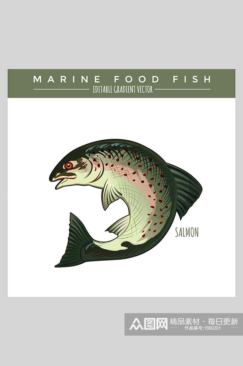 海洋生物鱼类插画素材素材