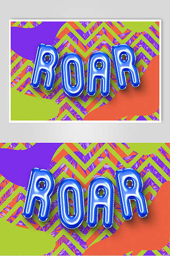 rorr字体效果设计海报