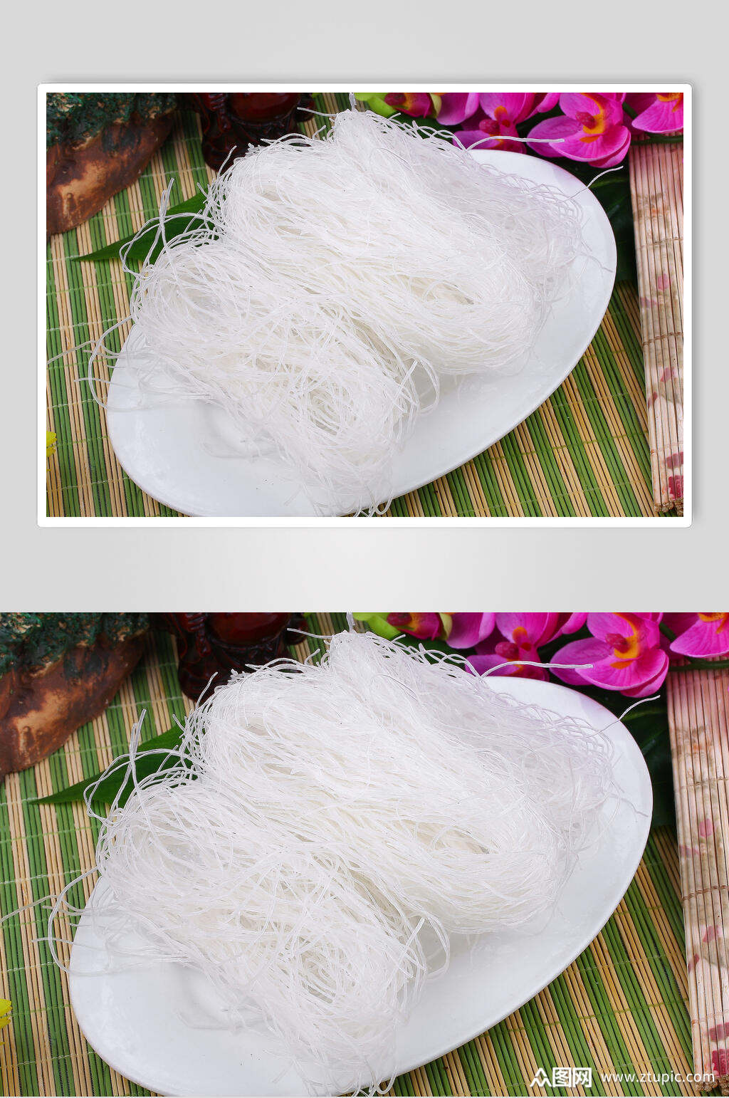 云南米线粉丝白色摄影图