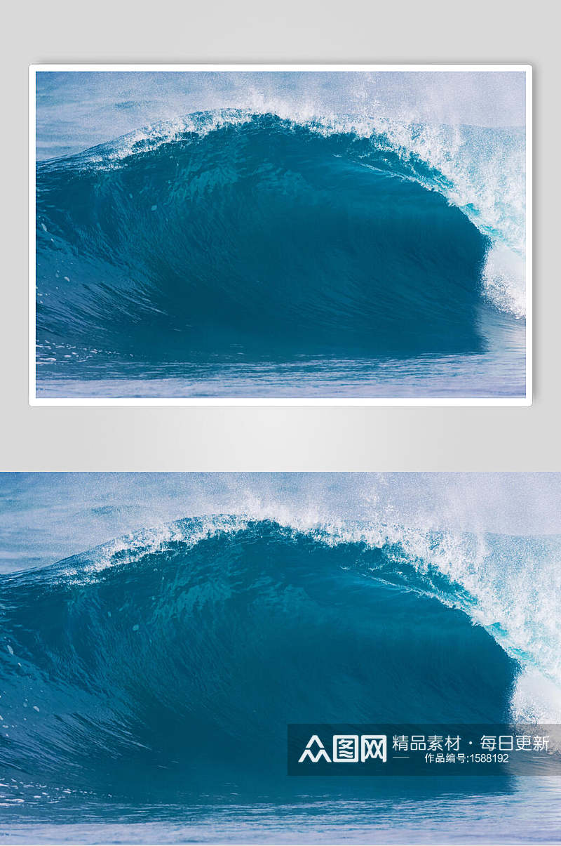 海浪图片蓝色大海摄影图素材