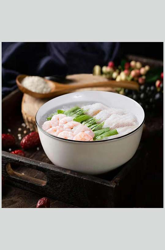 虾仁鱼片粥