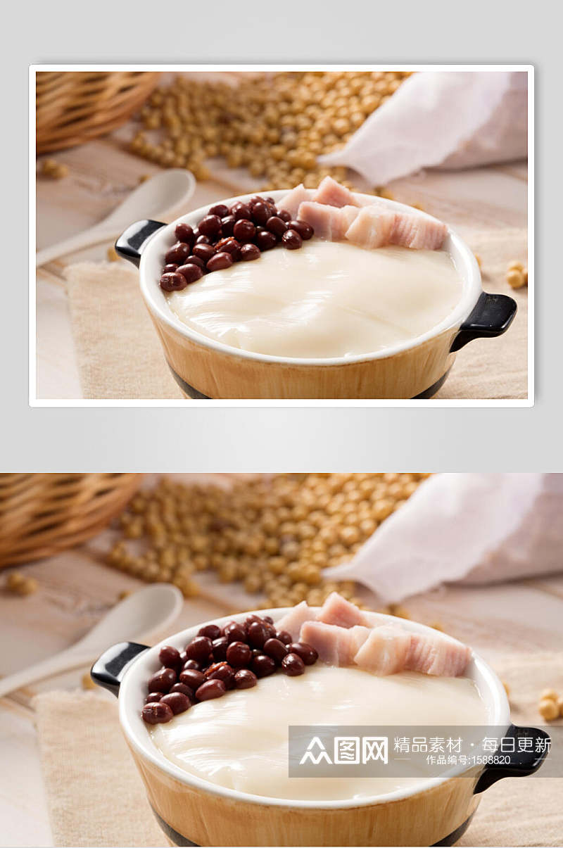 豆花甜品实拍图片美食摄影图素材