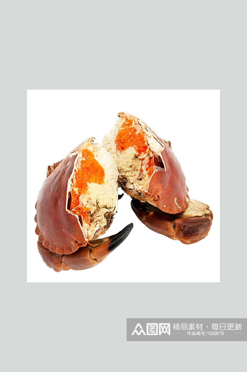 海鲜美食面包蟹高清图片素材