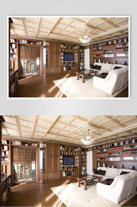 日式客厅实木家具高清图片