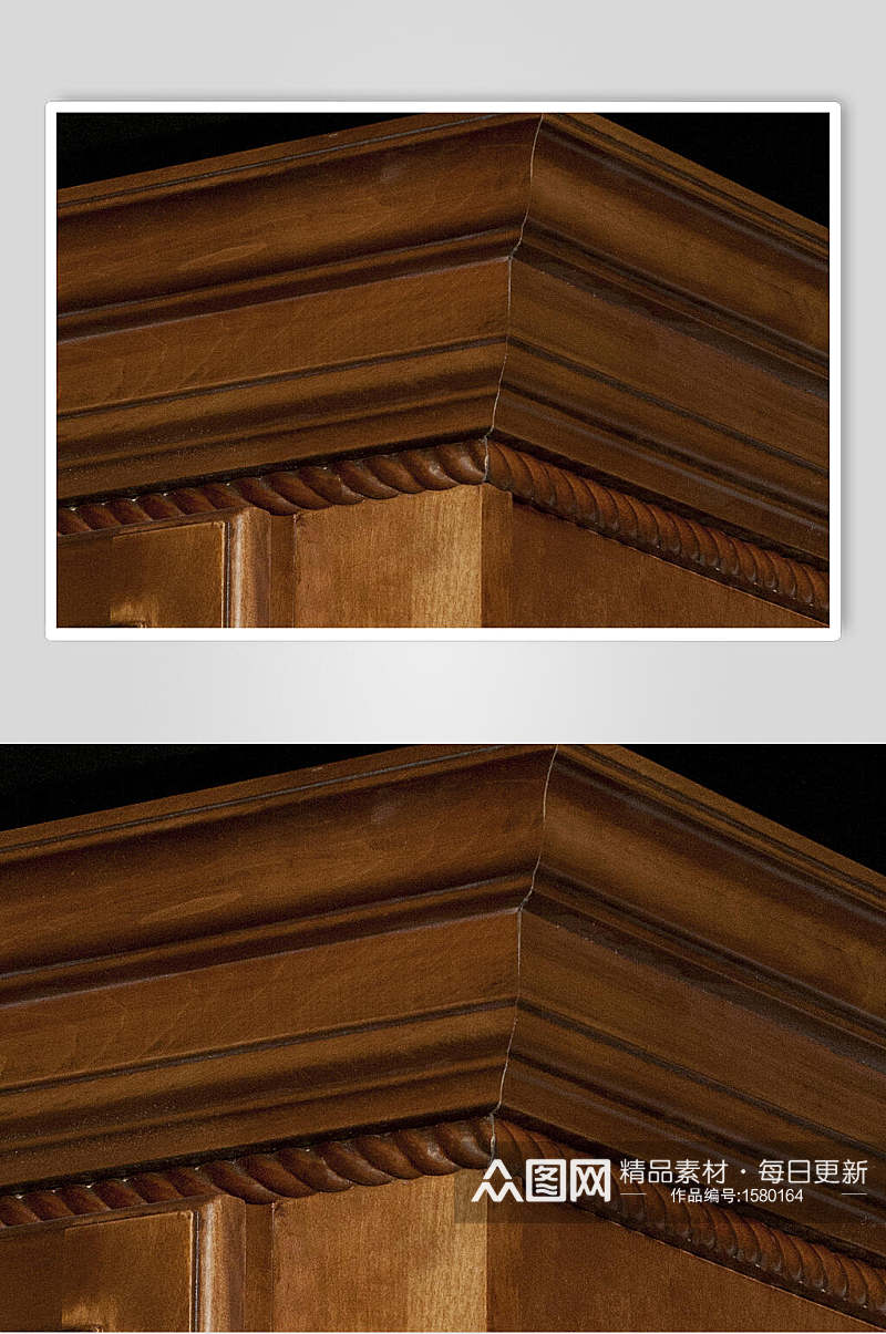 西式桩子实木家具高清图片素材