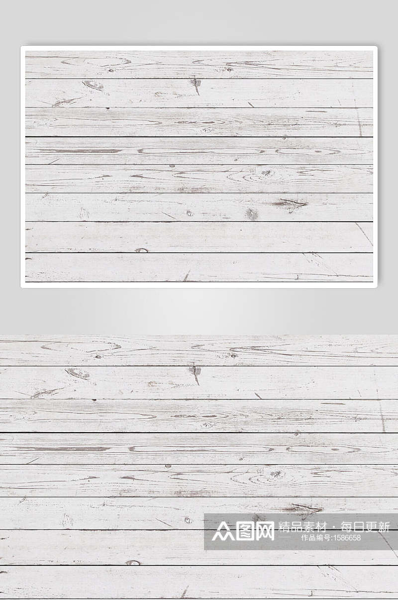白色木纹木质材质贴图素材H5长图素材