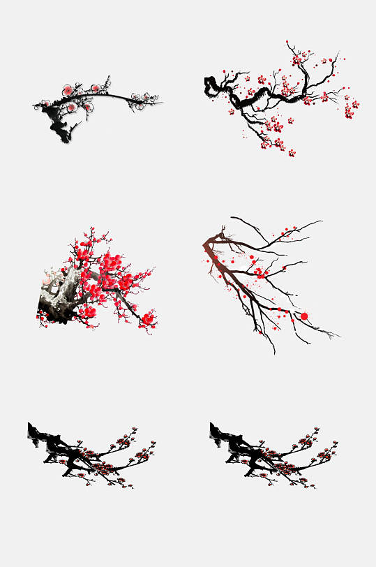 彩色漂亮梅花免抠设计元素细节漂亮梅花免抠设计元素细节漂亮梅花免抠