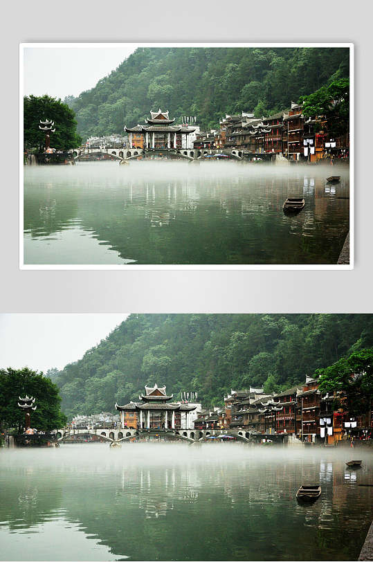 湖南凤凰古城山水图片