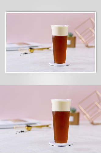 饮料芝士乌龙茶广告图片