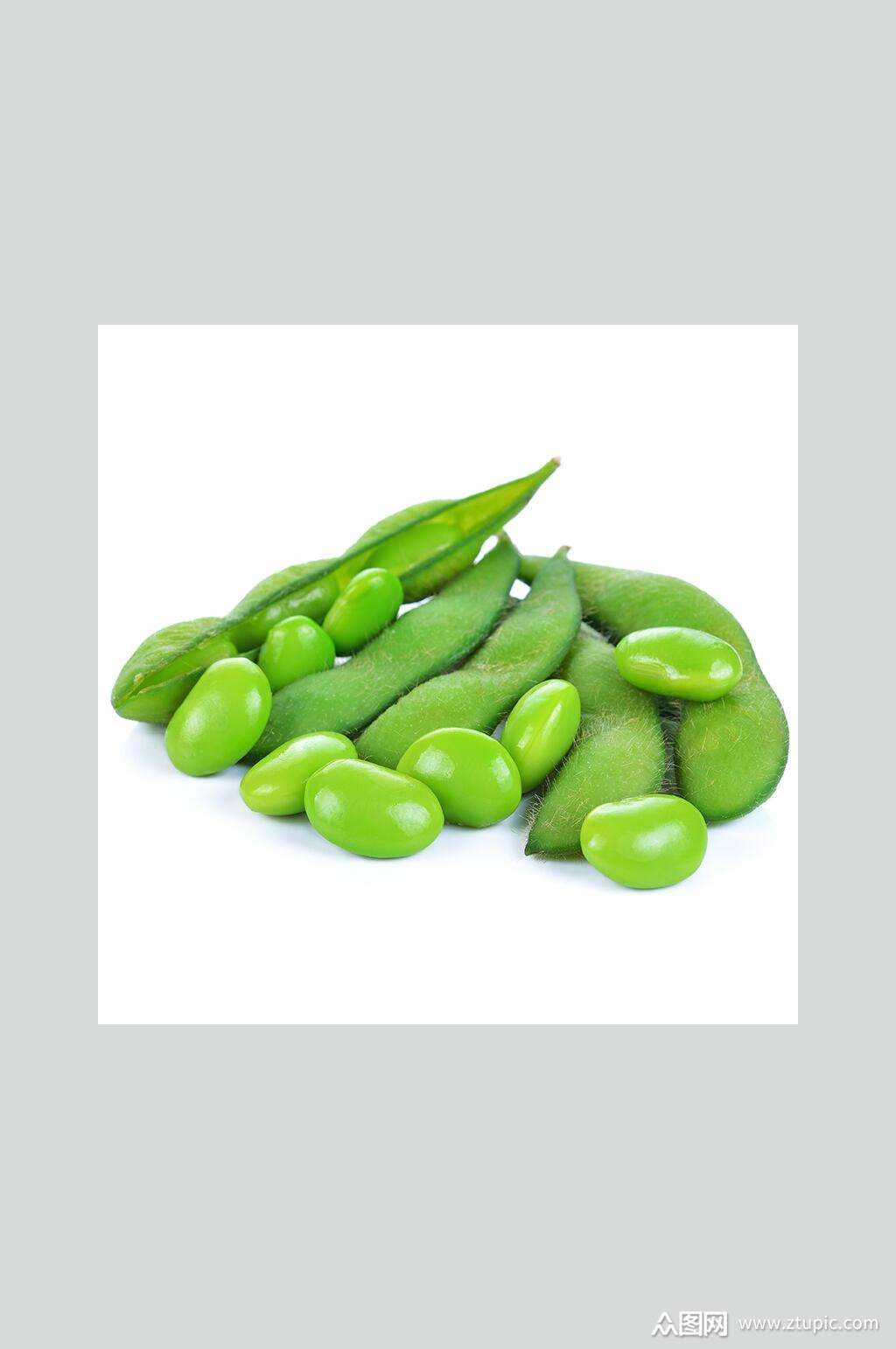 新鲜蔬菜毛豆美食摄影图素材