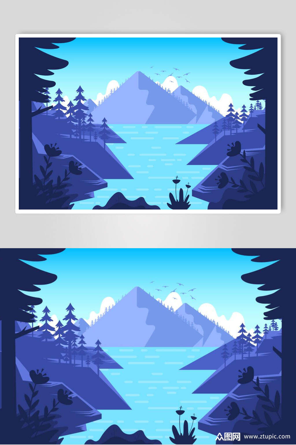 众图网独家提供山水矢量ai风景插画素材素材免费下载,本作品是由雪儿