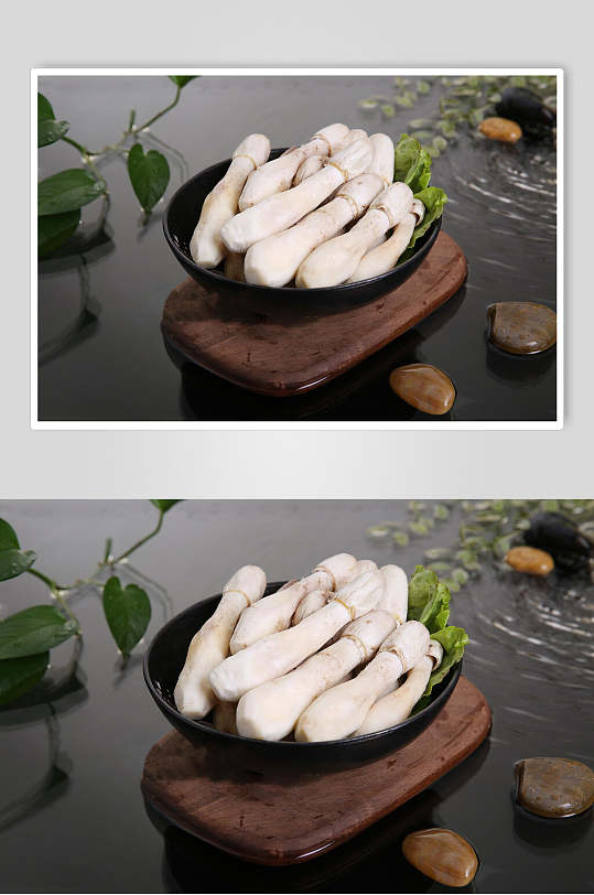 新鲜菌菇白色蔬菜图片