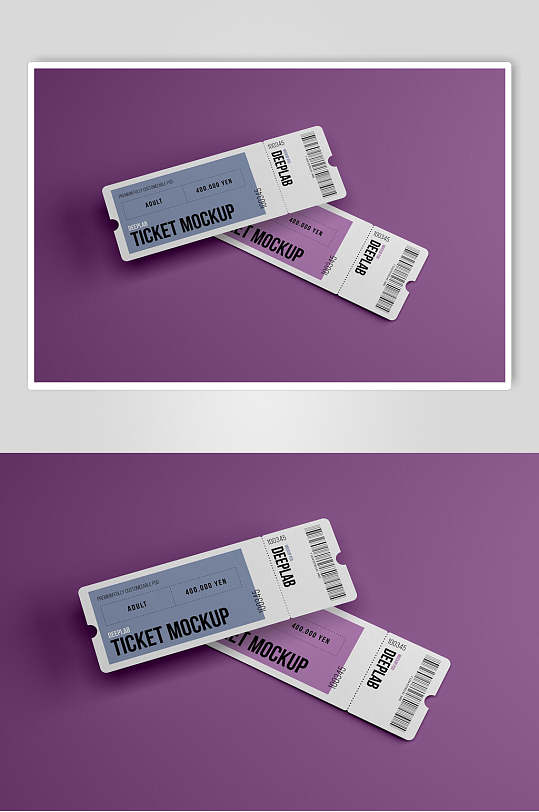 紫色票券效果图