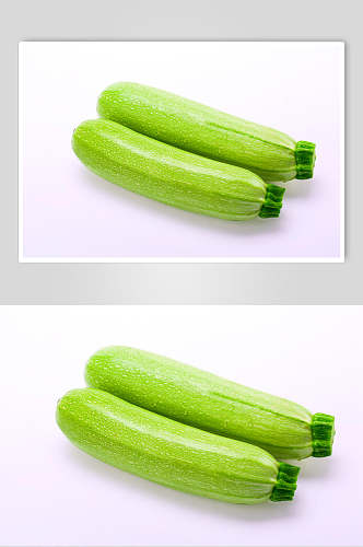 嫩南瓜瓜果蔬菜白底蔬菜高清图片