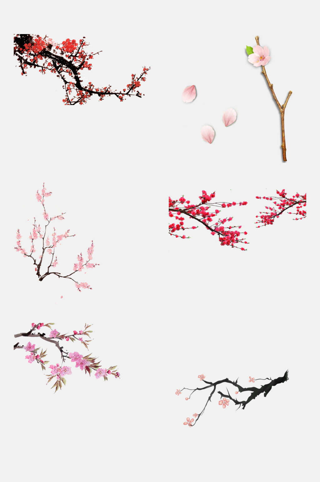 春季桃花免抠元素素材