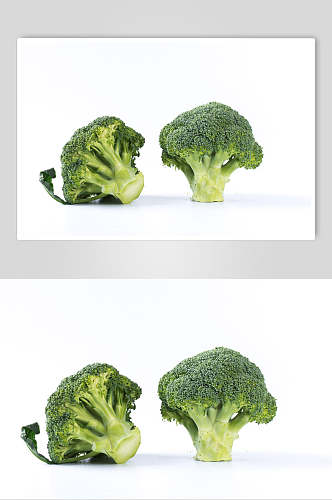 瓜果蔬菜白底蔬菜绿色营养摄影图