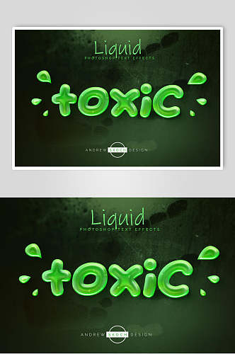 绿色字体效果设计海报