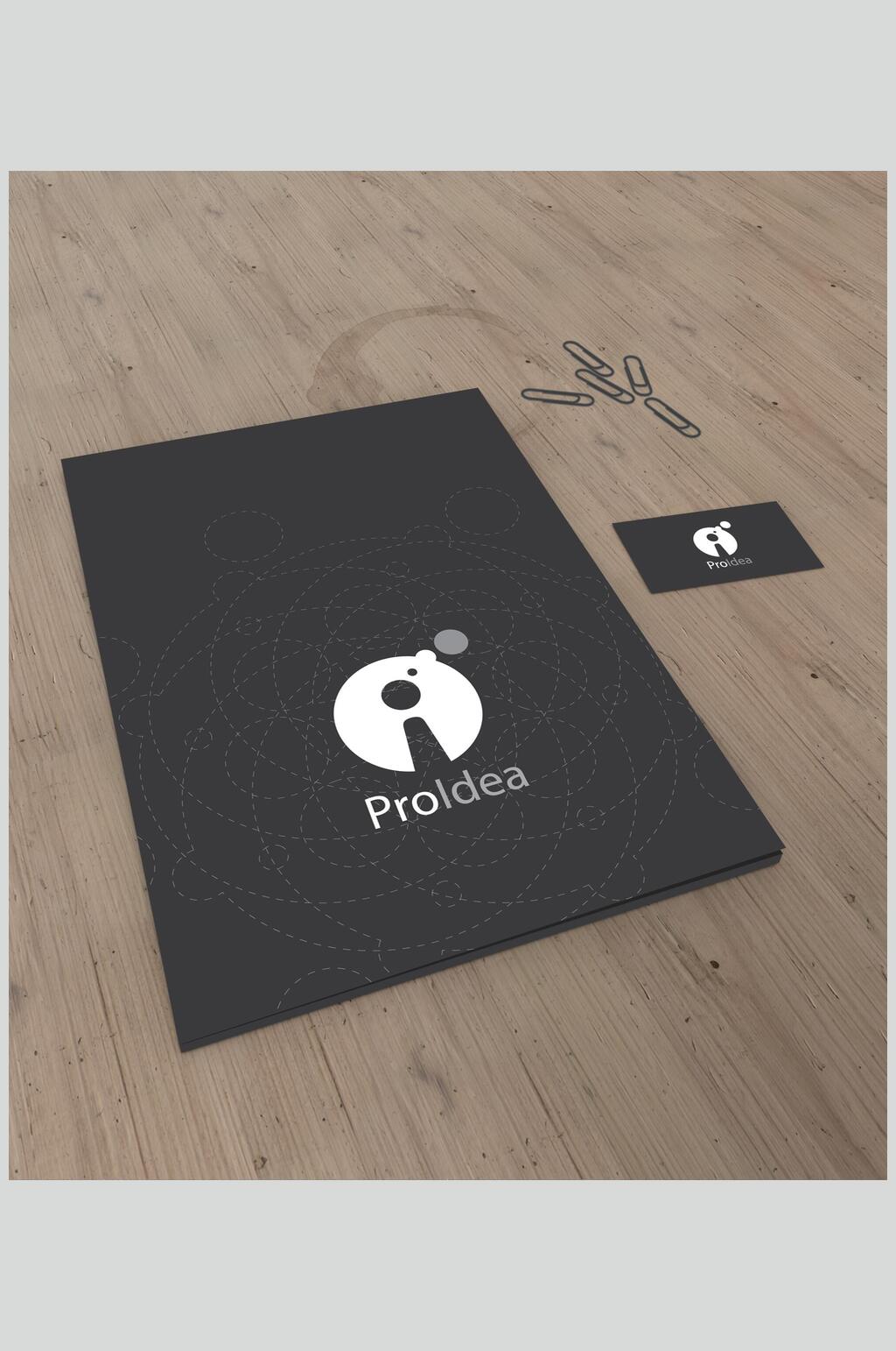 黑色简约LOGO展示VI样机效果图素材