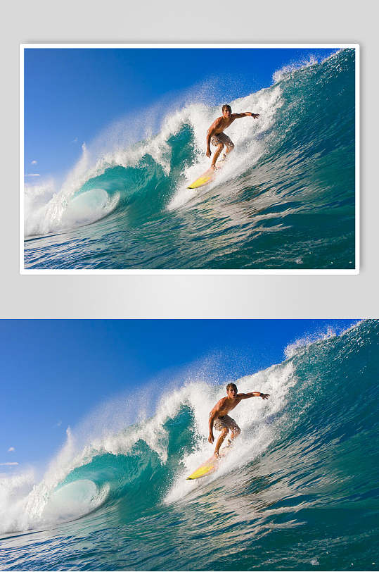 高清冲浪海浪图片