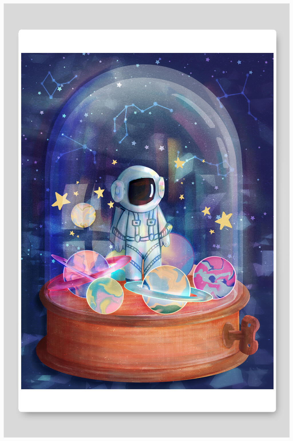 太空飞船插画素材素材