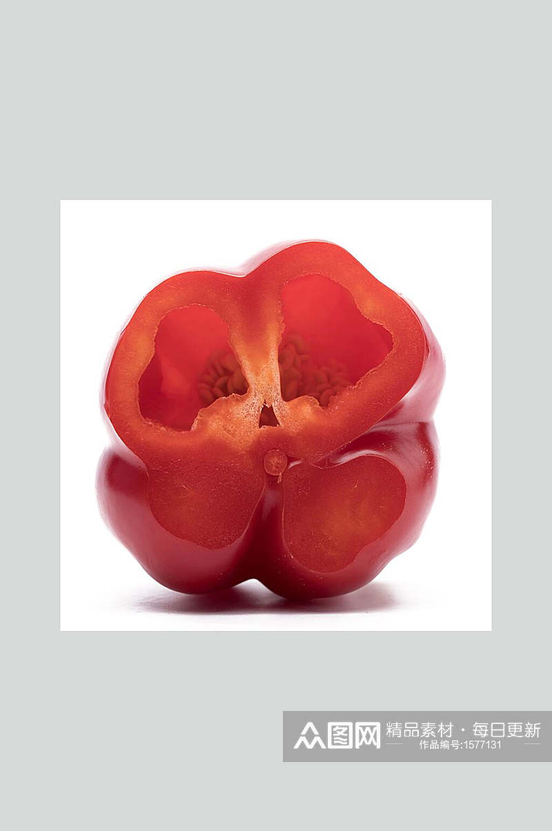 新鲜红甜椒美食摄影图素材